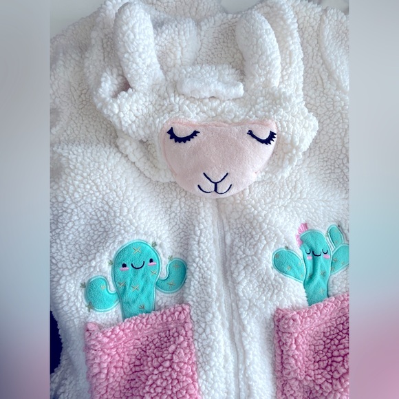 White Sherpa Hoodie Onesie - Size Medium - Picture 4 of 7